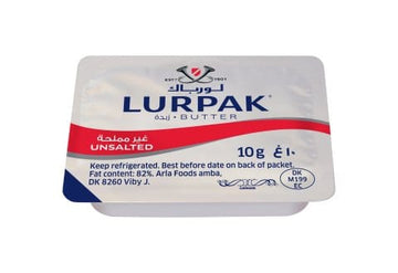 LURPAK UNSALTED PORTION BUTTER 100 X 10 GM