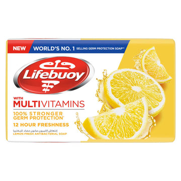LIFEBUOY LEMON FRESH ANTIBACTERIAL SOAP 125 GM (YELLOW)