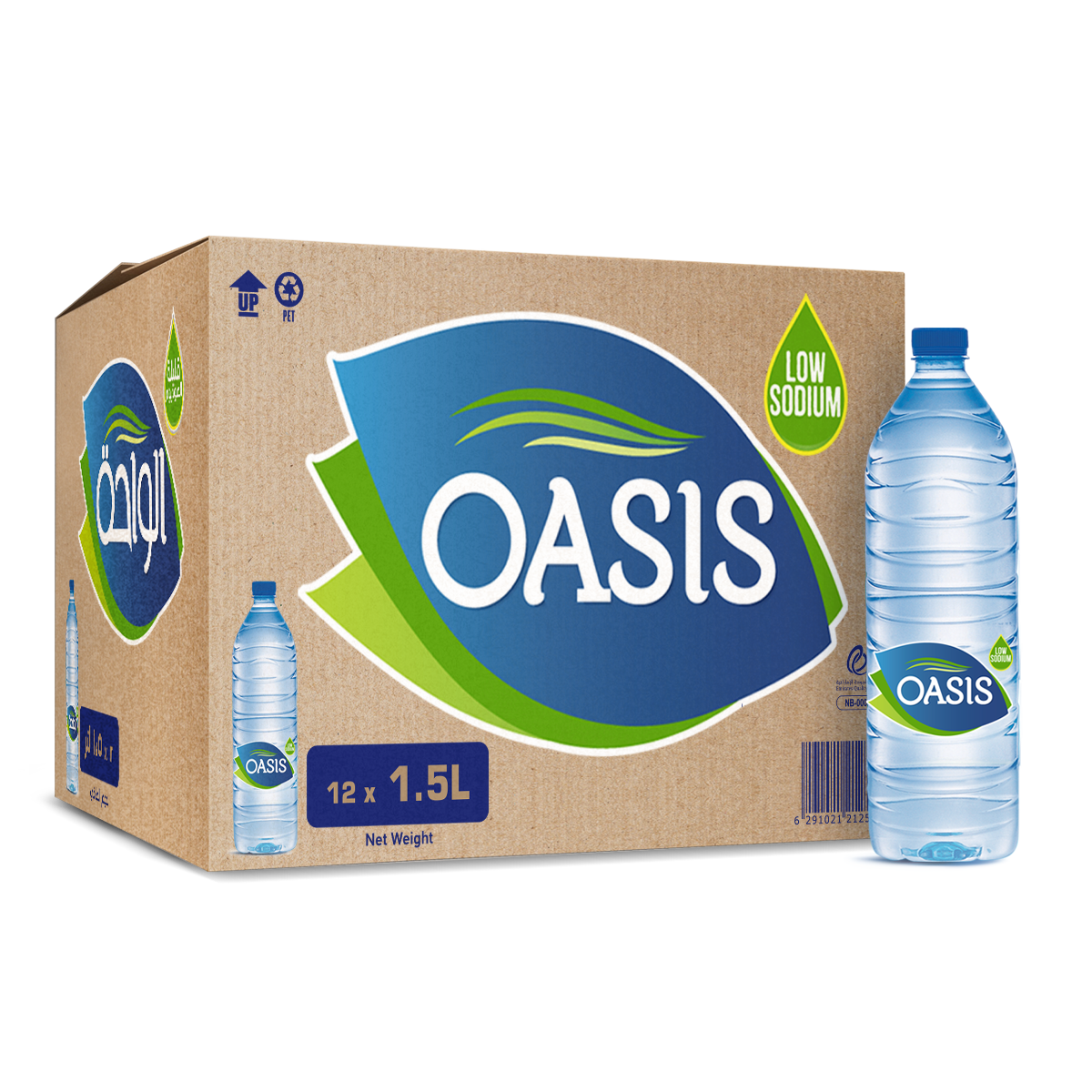 OASIS WATER ** 12 X 1.5 LTR BOX **( BIG ) (Wholesale)