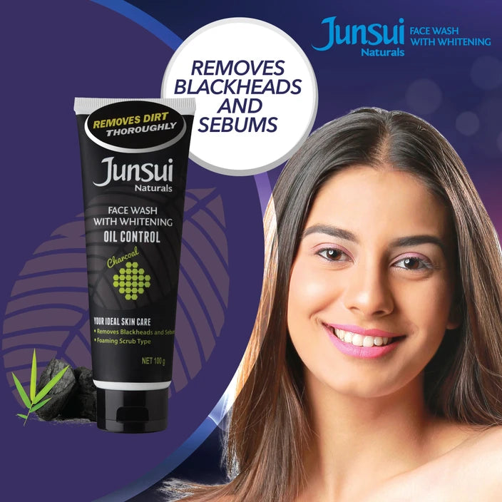 JUNSUI WHITENING OIL CONTROL FACE WASH  100 ML