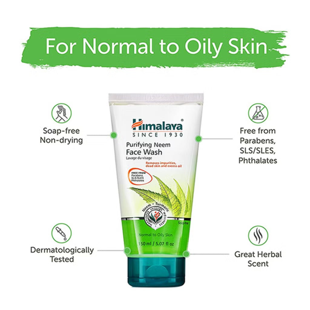 HIMALAYA NEEM FACE WASH 150 ML ( BIG )