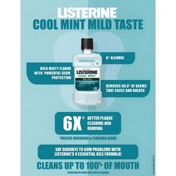 LISTERINE COOL MINT MILDER TASTE MOUTH WASH  250 ML