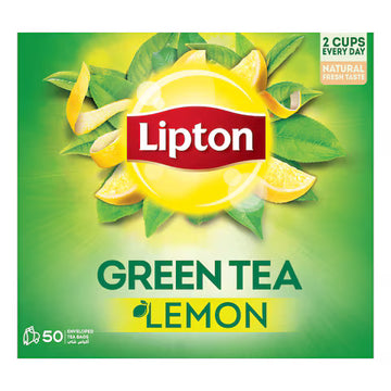 LIPTON GREEN  TEA BAG 50  BAG -( LEMON )