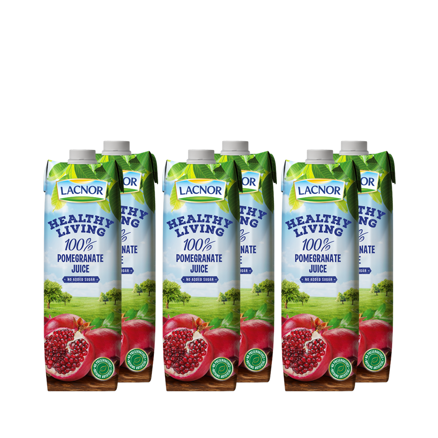 LACNOR JUICE * POMOGRANATE ** 6 X 1 LTR