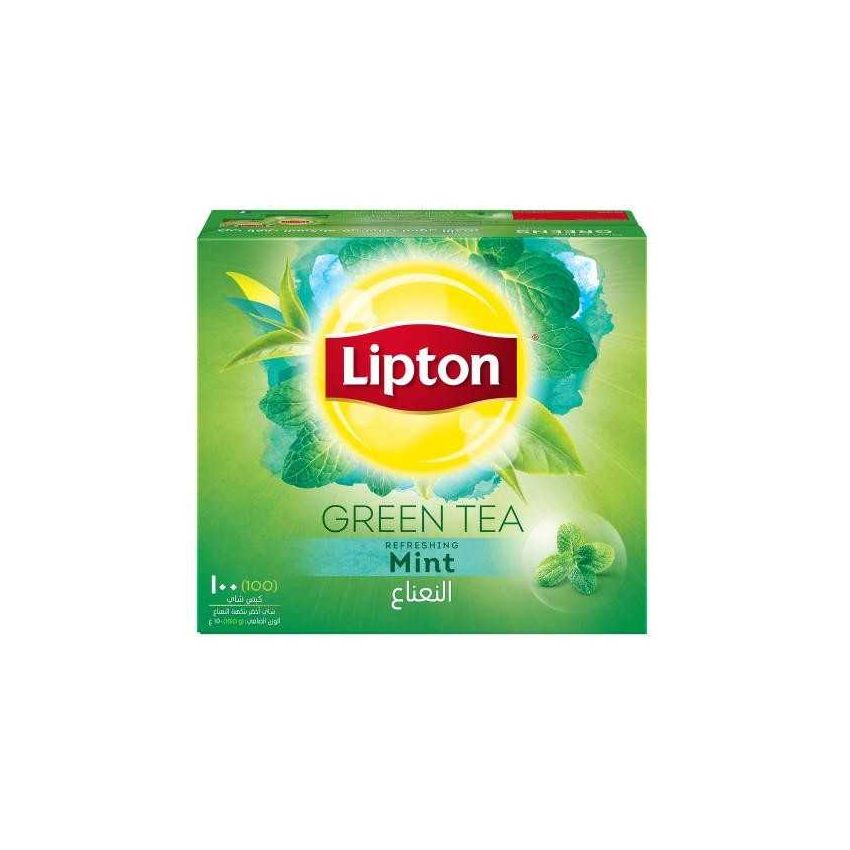 LIPTON GREEN TEA BAG 50 BAGS -(  MINT )