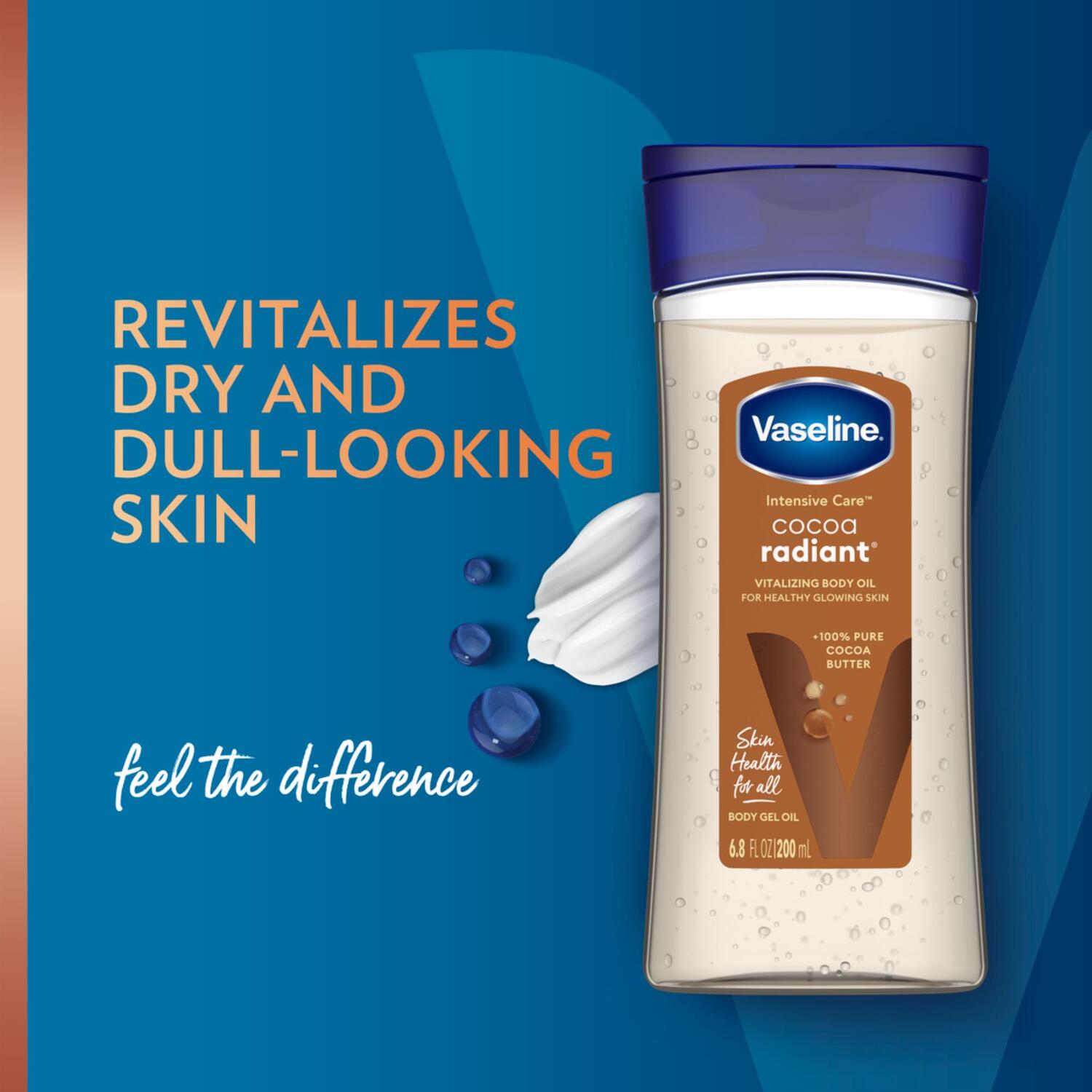 VASELINE COCOA RADIENT  BODY OIL 18x200 ML  -WHOLESALE