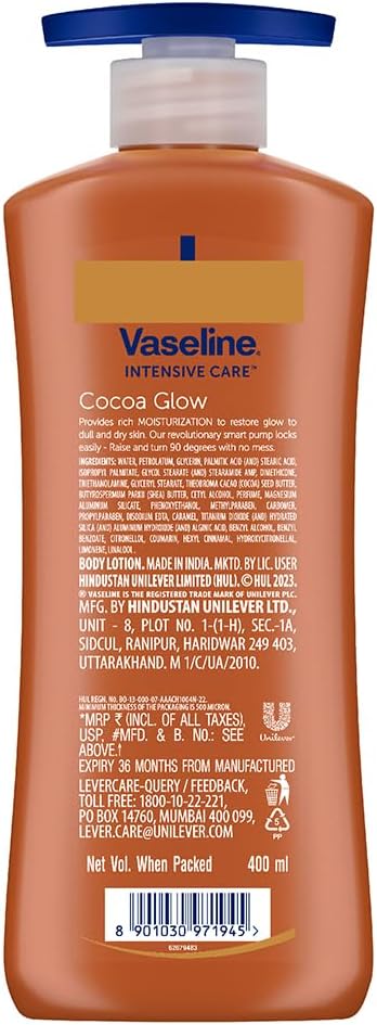 VASELINE INTENSIVE CARE COCOA RADIANT BODY OIL 24x400 ML  -WHOLESALE