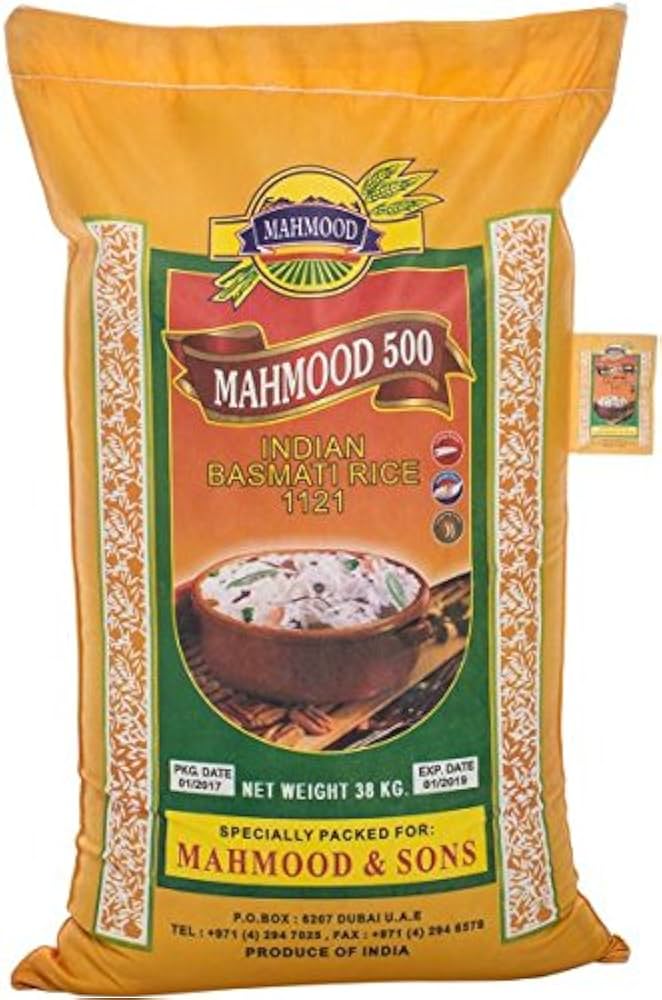 MAHMOOD 1121 BASMATI RICE ** 38 KG-wholesale