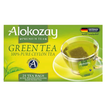 ALOKOZAY GREEN TEA bag 25,   TEA BAG------CLASSICS