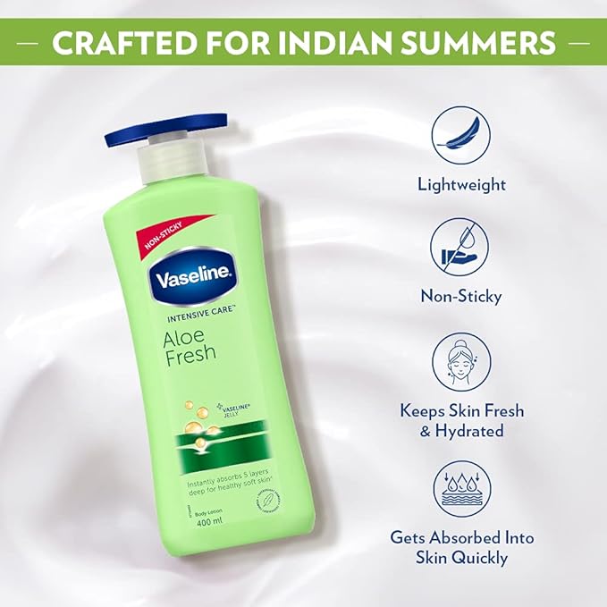 VASELINE INTENSIVE CARE ALOE FRESH BODY LOTION  400 ML