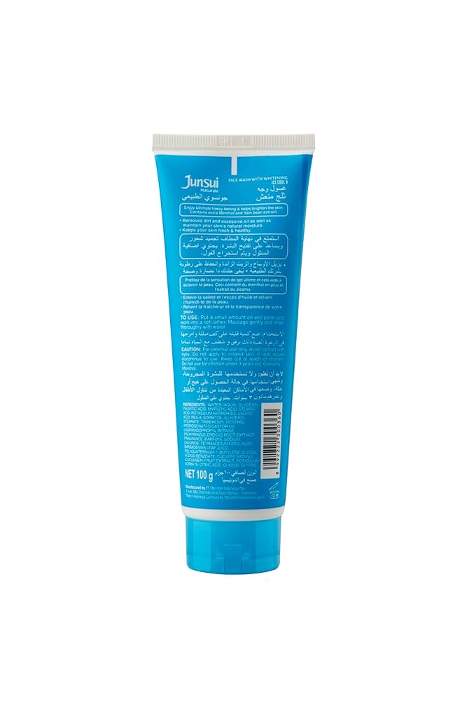JUNSUI WHITENING ICE COOL FACE WASH  144  X 100 ML - Wholesale