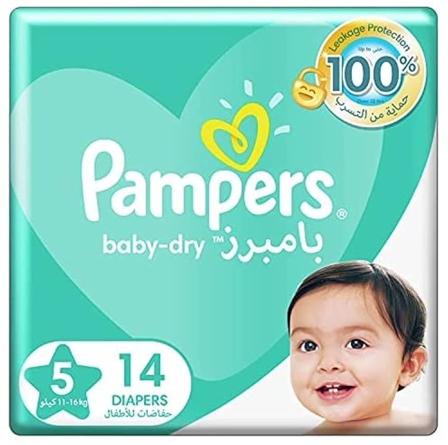 PAMPERS ( 6 X 14 )  11-18KG JUNIOR  NO 5-WHOLESALE