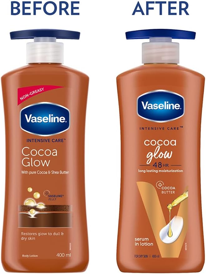 VASELINE INTENSIVE CARE COCOA RADIANT BODY OIL 24x400 ML  -WHOLESALE