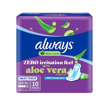 ALWAYS ALOE COOL ( VIOLET 10pcs  )( LIGHT DAY) new pack
