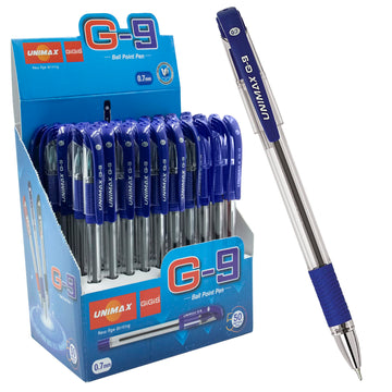 UNI MAX GIGIS BLUE PEN (0.7 MM) 50 PCS