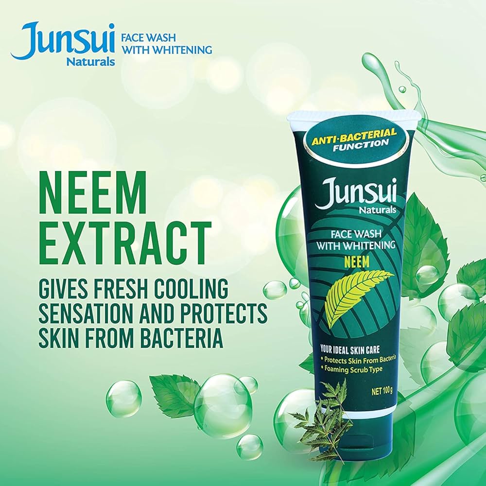 JUNSUI WHITENING NEEM FACE WASH  100 ML