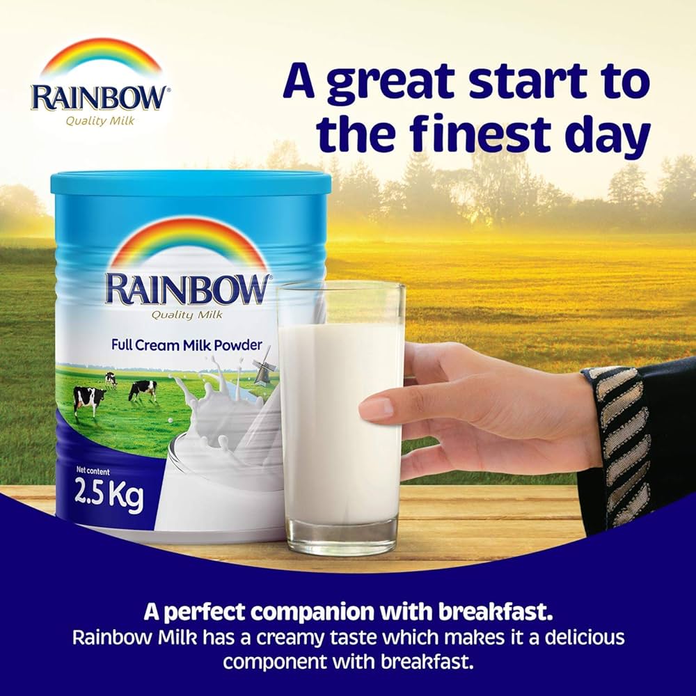 RAINBOW MILK POWDR  TIN  6 X 2.5 KG -wholesale