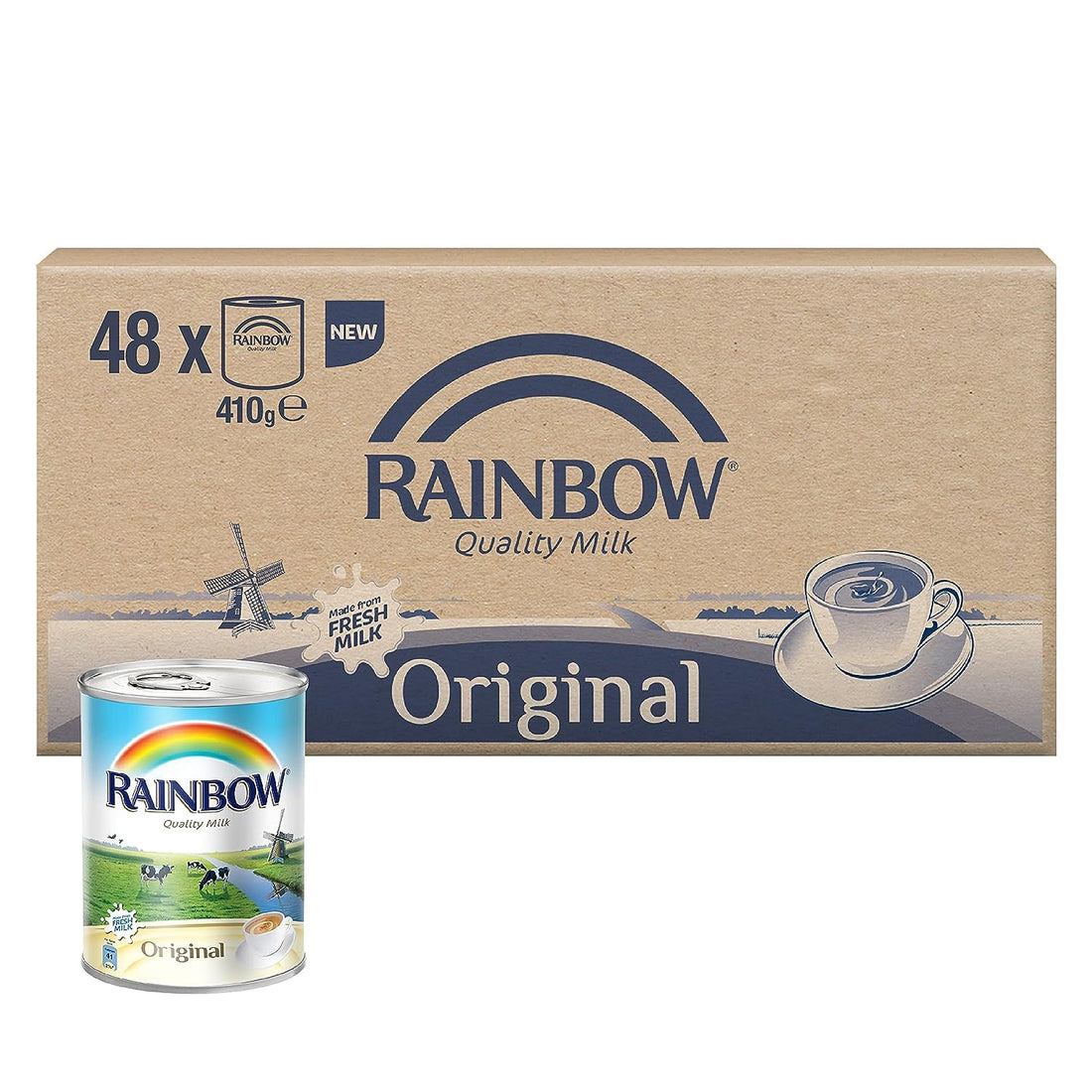RAINBOW MILK  48 X 410 GM ( BIG )-WHOLESALE