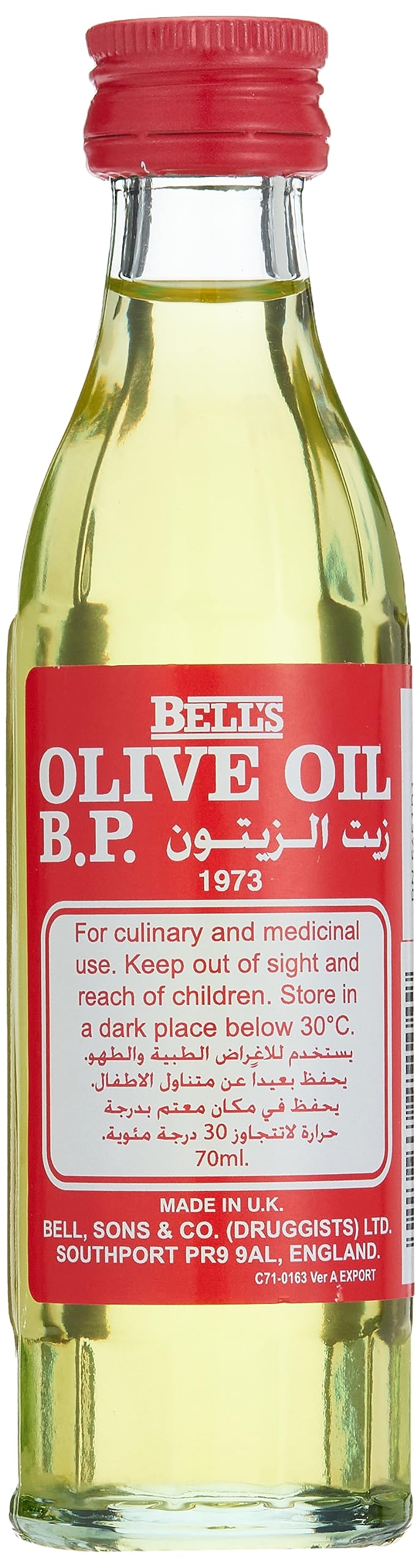 B P **( OLIVE OIL )** 6 X 12 X 70 ML