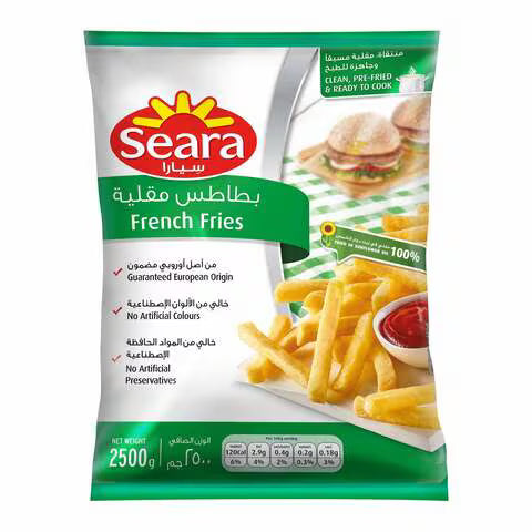 SEARA FRENCH FRIES  2.5KG  ( BIG ) 9 MM