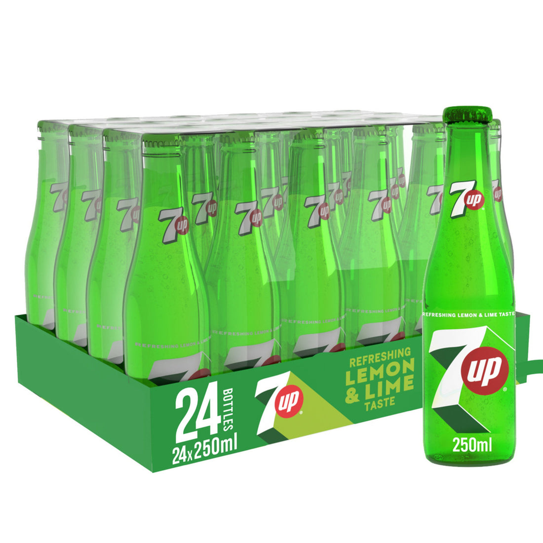 7UP GLASS BOTTLE 24 X 250 ML