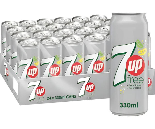 7UP ZERO CAN 24 X 330 ML