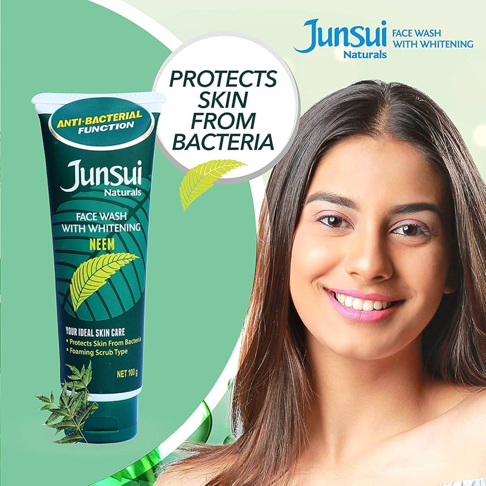 JUNSUI WHITENING NEEM FACE WASH  100 ML