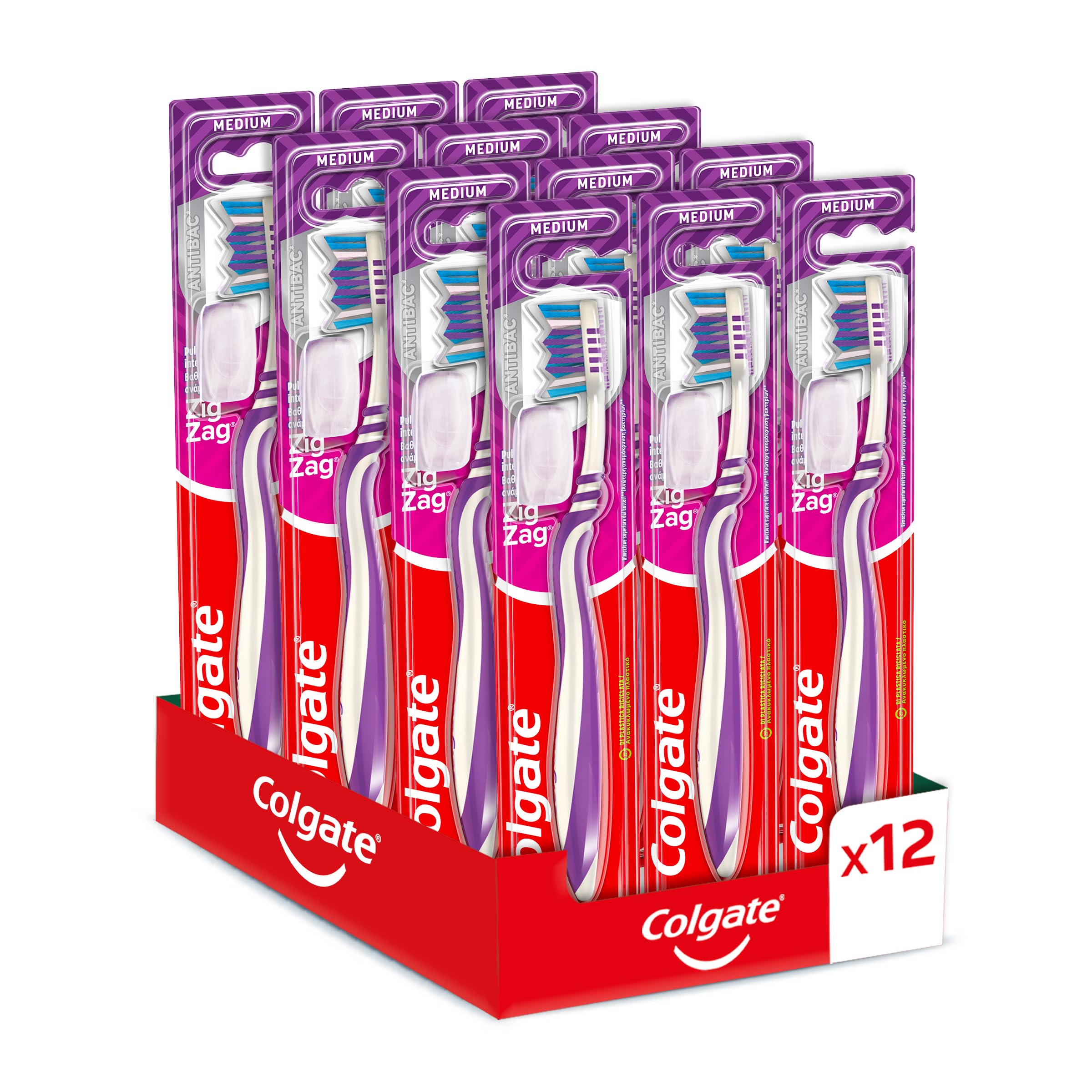 COLGATE  TOOTH BRUSH  ZIG ZAG 12 PCS