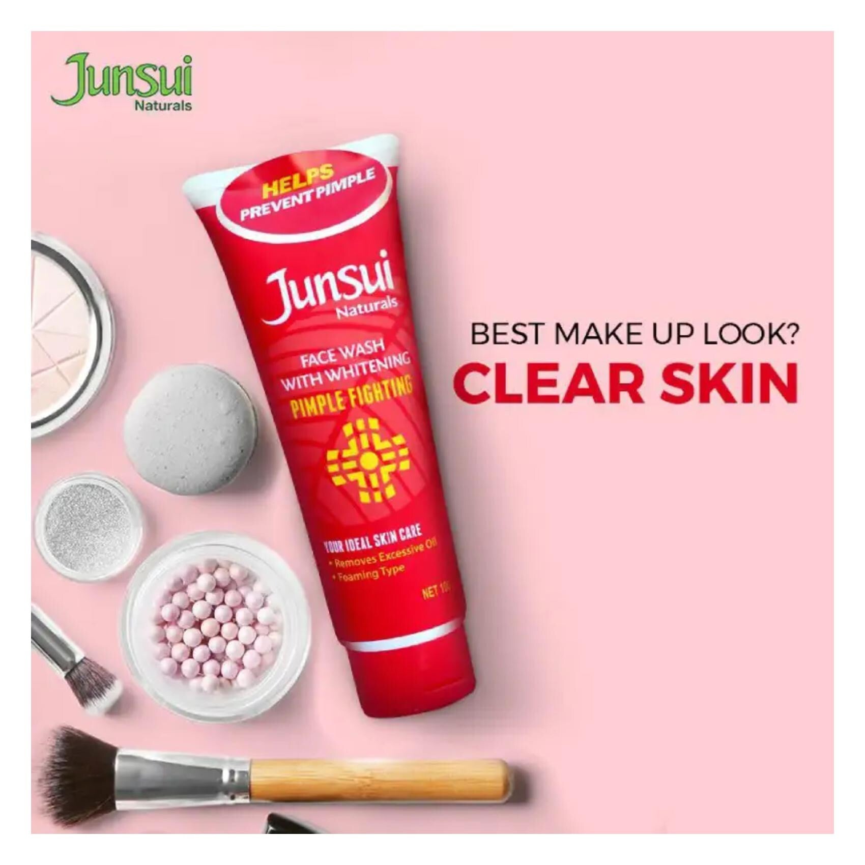 JUNSUI WHITENING PIMPLE FIGHTING FACE WASH  100 ML