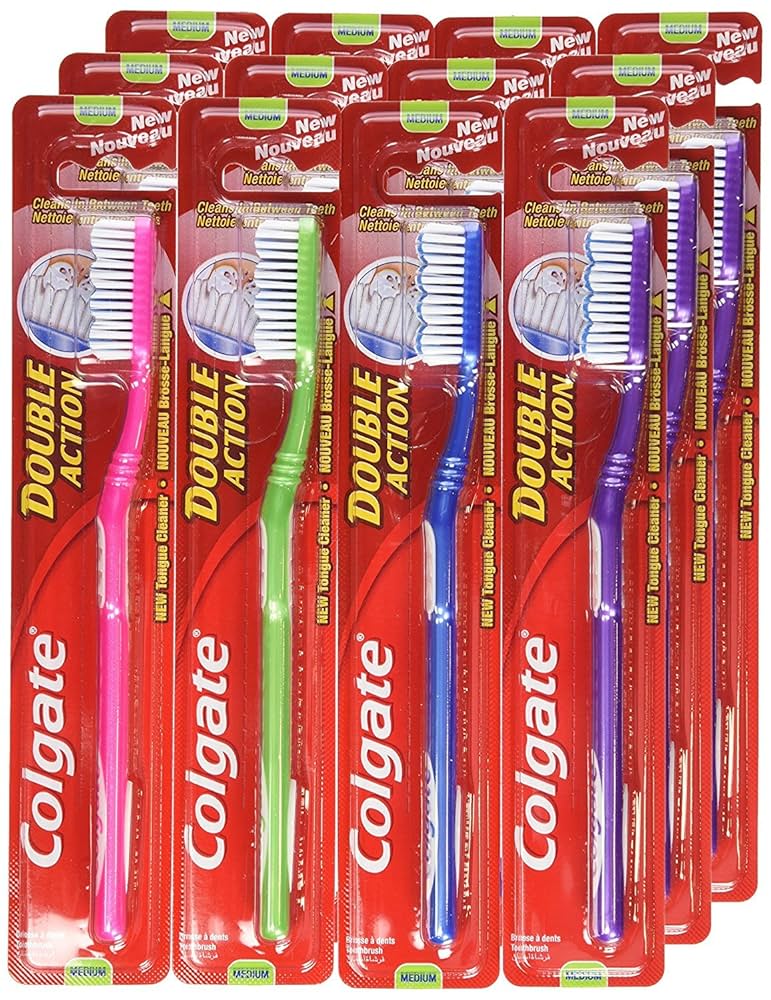 COLGATE  TOOTH BRUSH  DOUBLE ACTION 12 PCS