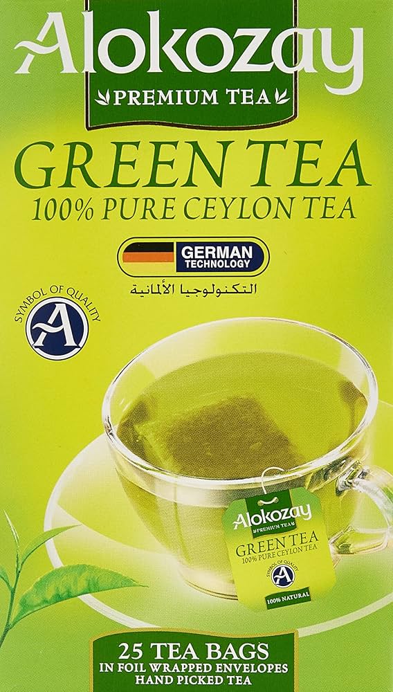 ALOKOZAY GREEN TEA bag 25,   TEA BAG------CLASSICS