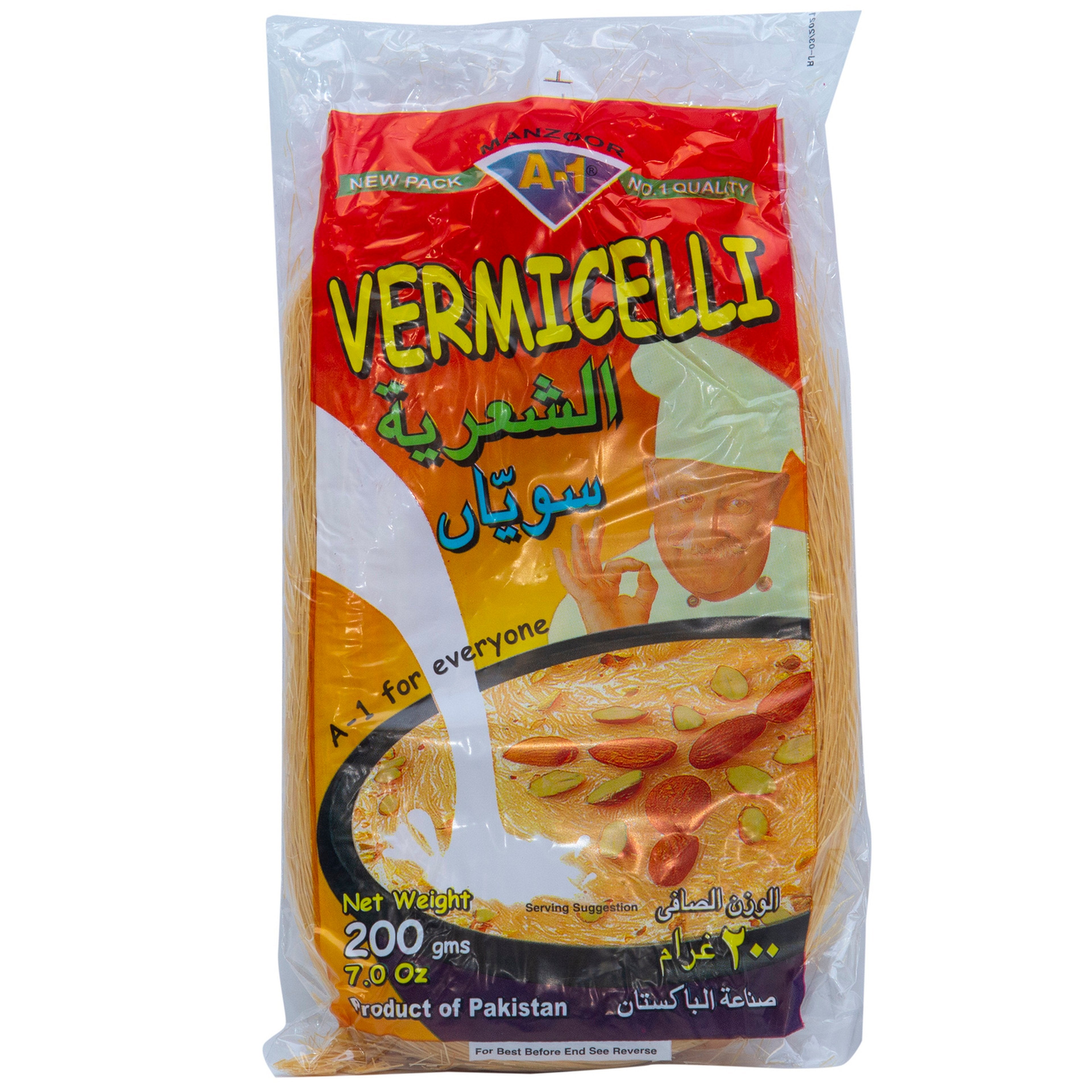 A1 VERMICELLI PASTA 48 X 200 GM - Wholesale