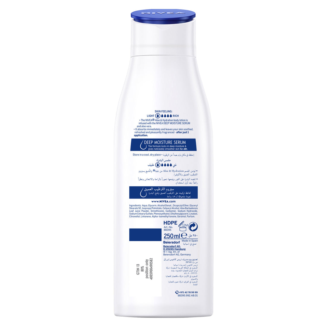 NIVEA BODY LOTION (ALOE & HYDRATION) 12 X 250 ML - Wholesale