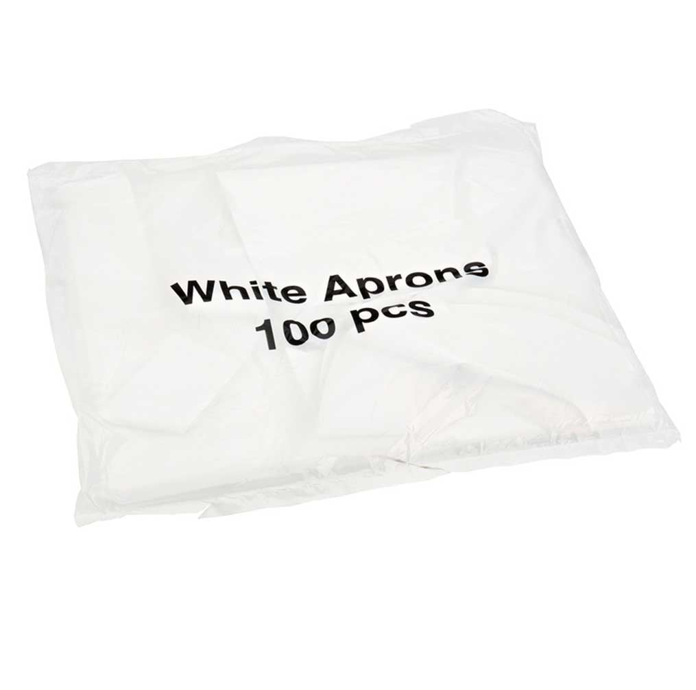 APRONS PLASTIC 100 PCS