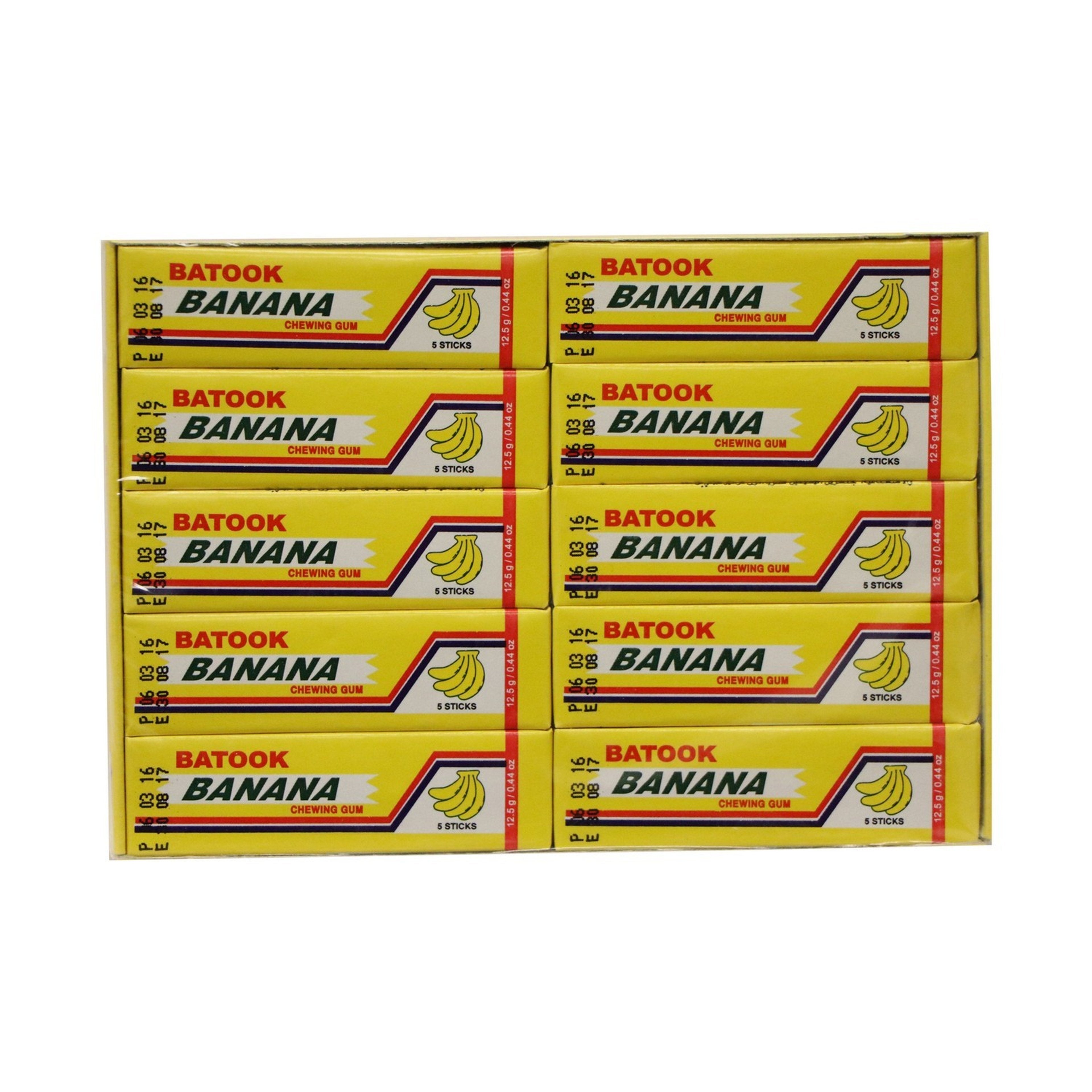 BATOOK BANANA CHEWING GUM 50 X 20 X 5 STICKS - Wholesale