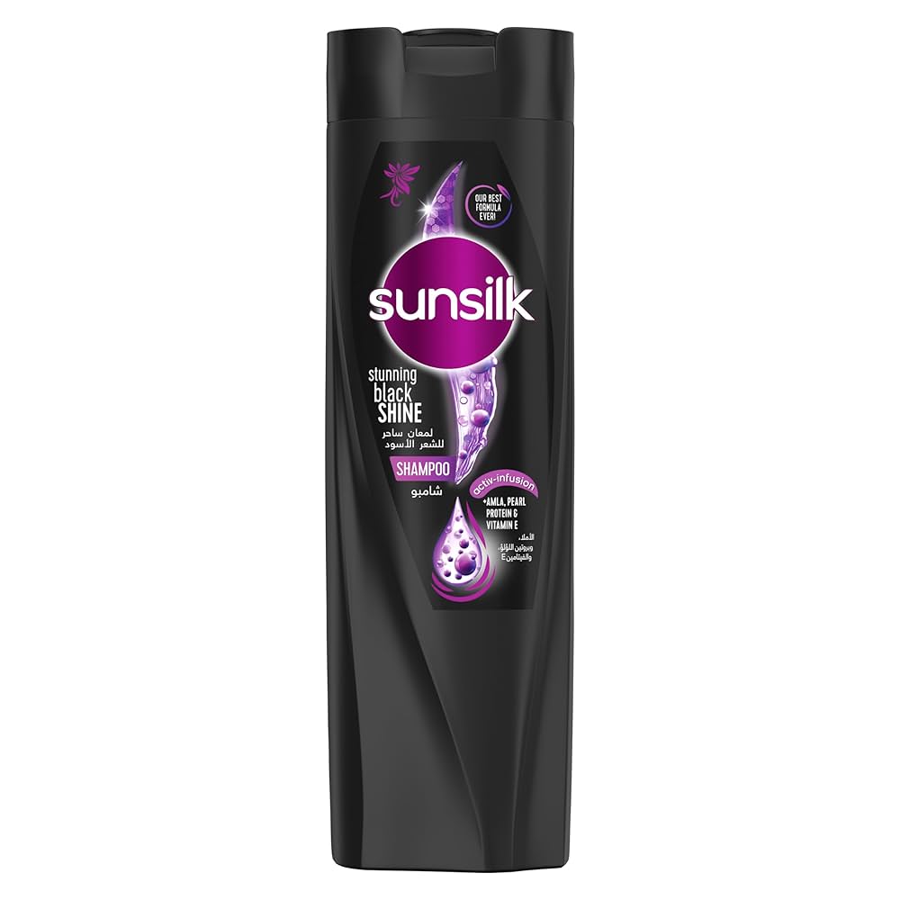SUNSILK STUNNING BLACK SHINE SHAMPOO (BLACK)