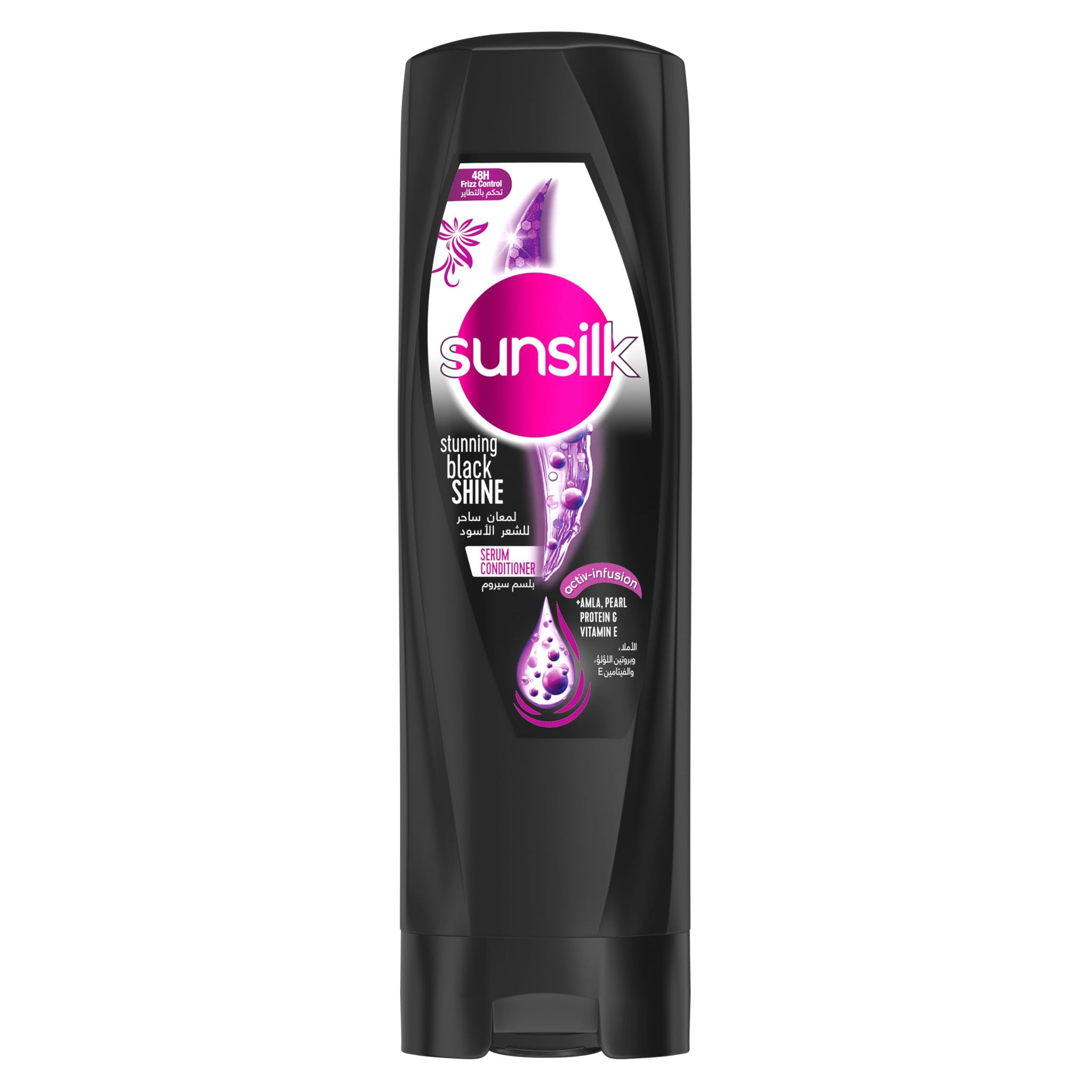 SUNSILK STUNNING BLACK SHINE SERUM CONDITIONER 350 ML (BLACK)