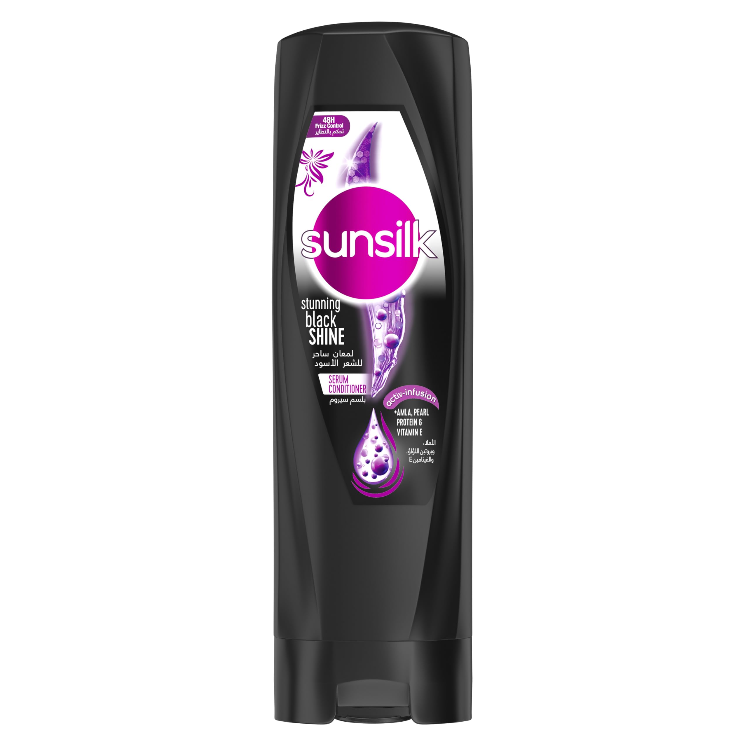 SUNSILK STUNNING BLACK SHINE SERUM CONDITIONER 350 ML (BLACK)