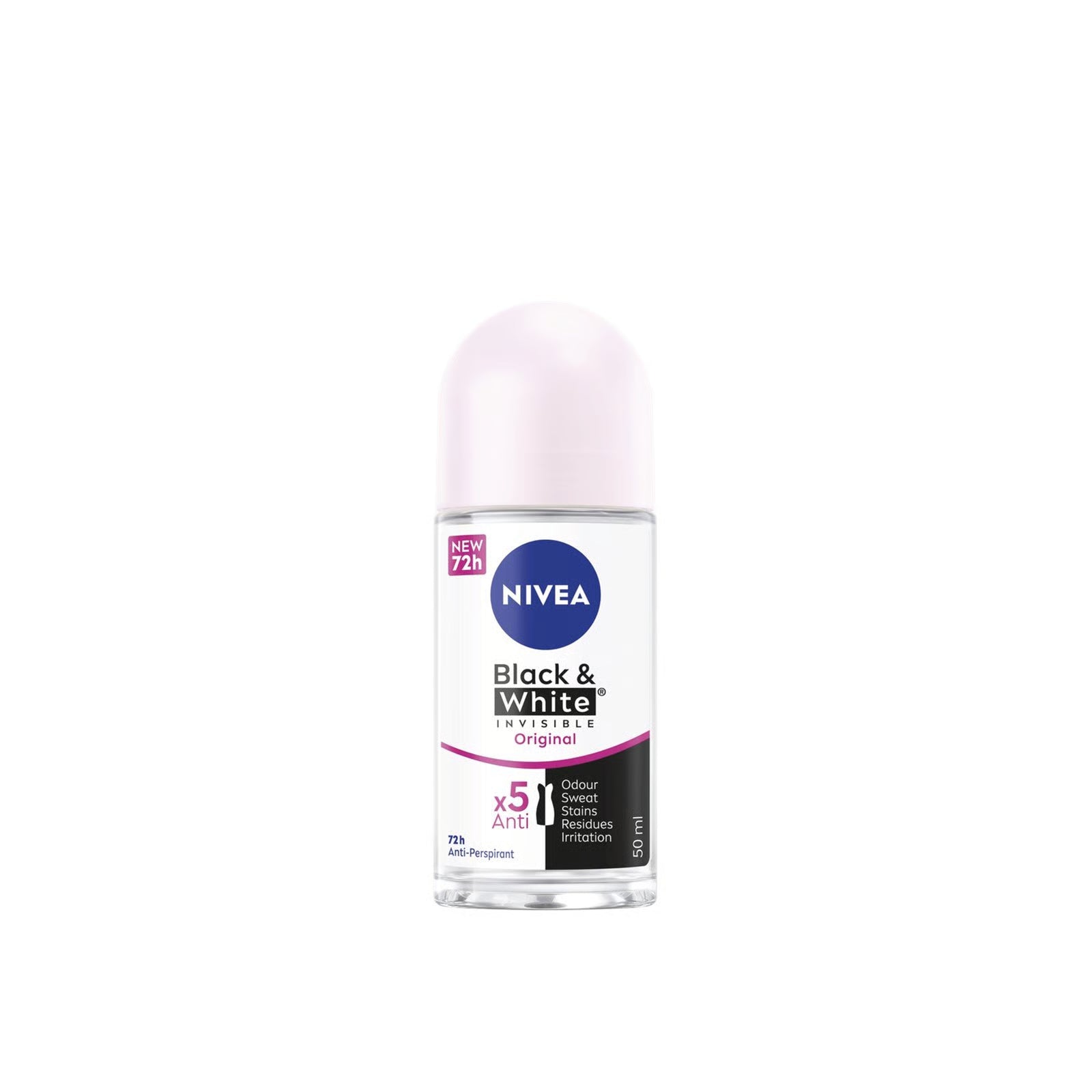 NIVEA ROLL ON (BLACK & WHITE - CLEAR) 50 ML