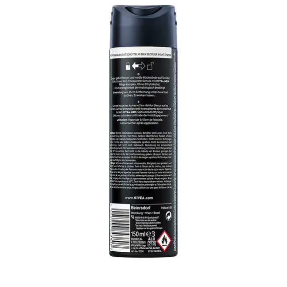 NIVEA MEN BODY SPRAY (BLACK & WHITE - ORIGINAL) 150 ML