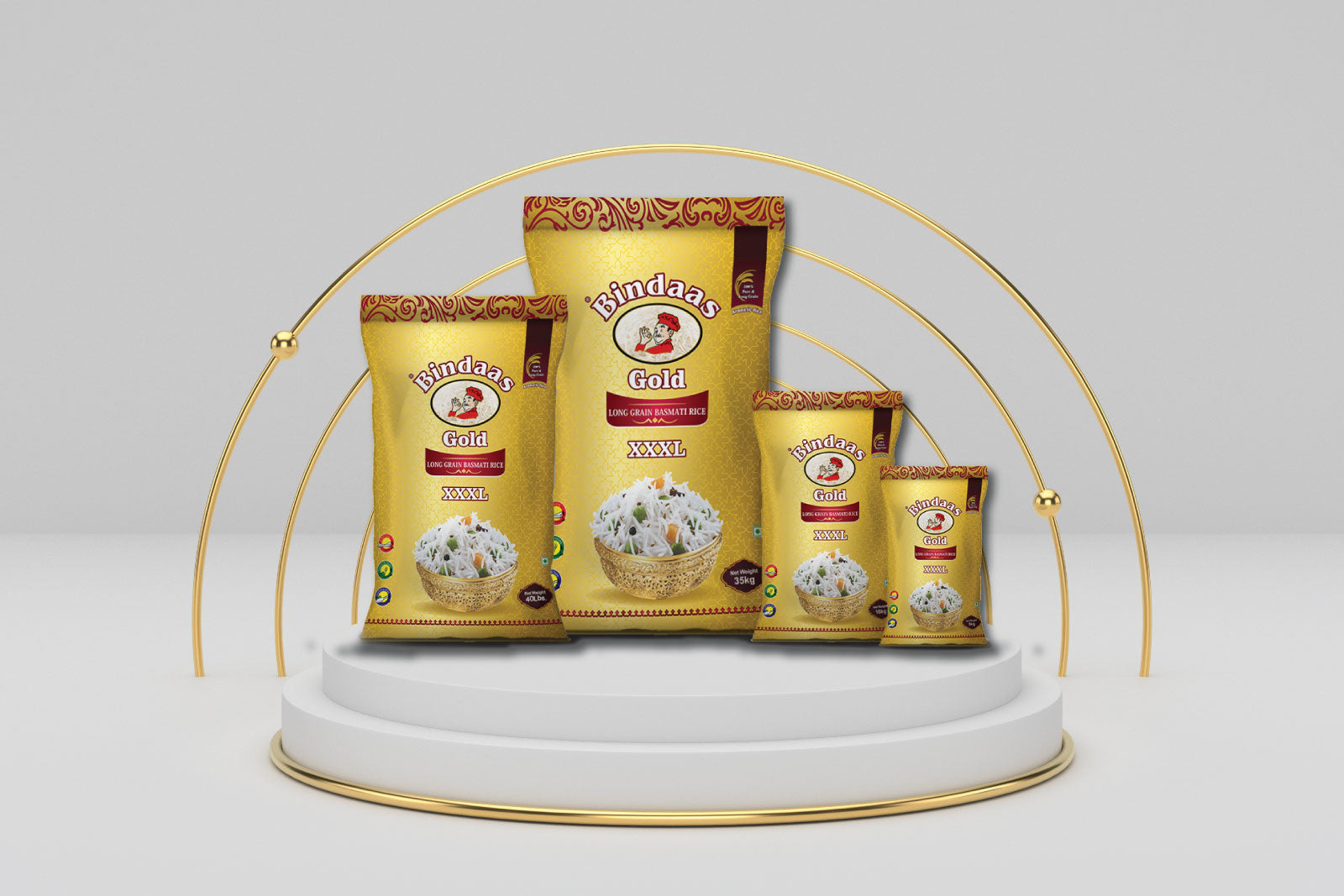 BINDAS ( GOLD ) BASMATI RICE 35kg (gold)