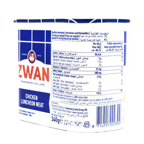 ZWAN CHICKEN LUNCHEON MEAT - Wholesale