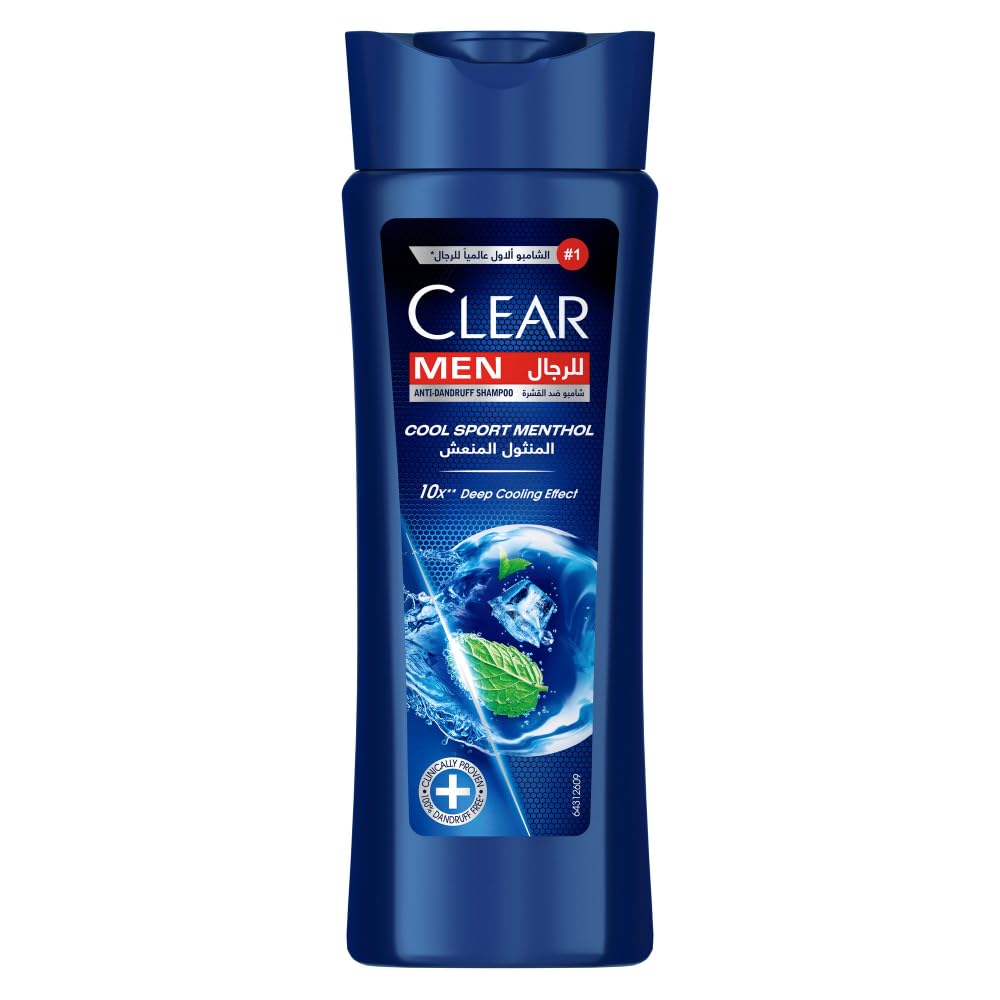 CLEAR MEN 10X DEEP COOLING EFFECT SHAMPOO (COOL SPORT MENTHOL)