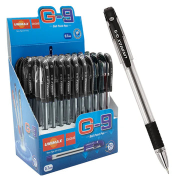 UNI MAX GIGIS BLACK PEN (0.7 MM) 50 PCS