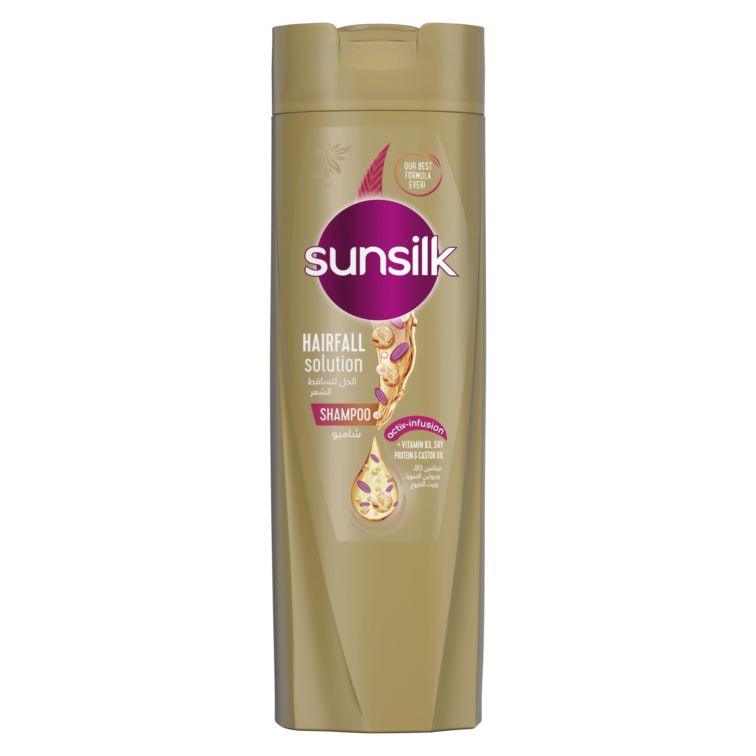 SUNSILK HAIRFALL SOLUTION SHAMPOO (GOLD)
