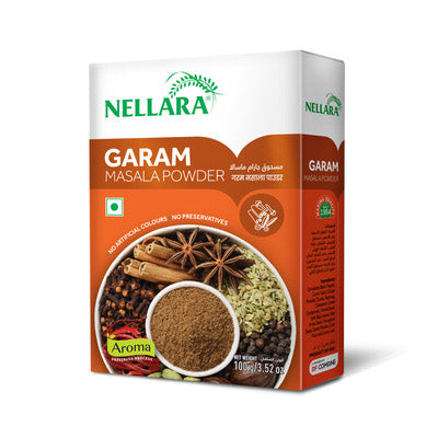 NELLARA GARAM MASALA POWDER 72x100g (Wholesale)