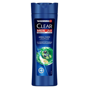 CLEAR MEN 2 IN 1 SHAMPOO & CODITIONER (HERBAL FUSION)