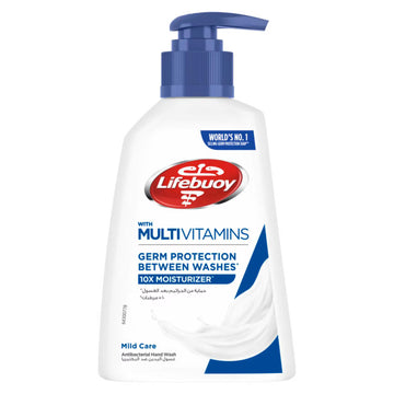 LIFEBUOY MILD CARE ANTIBACTERIAL HAND WASH 200 ML (BLUE)