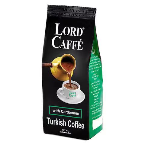 LORD CAFÉ TURKISH COFFEE WITH CARDAMOM (GREEN) 20 X 250 GM - Wholesale