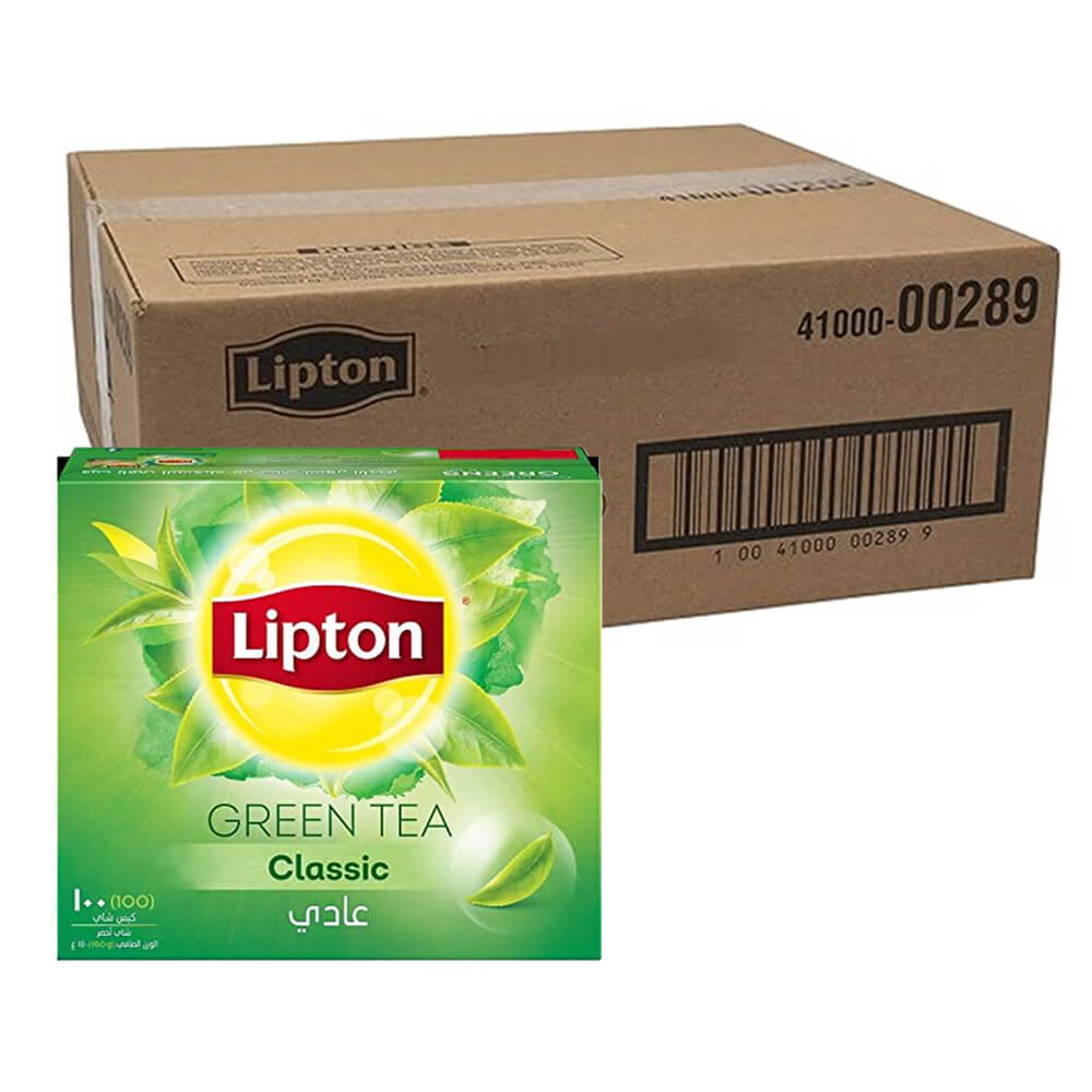 LIPTON  GREEN TEA BAG  12 X 100 BAG  ( CLASSIC ) VALUE PACK- Wholesale
